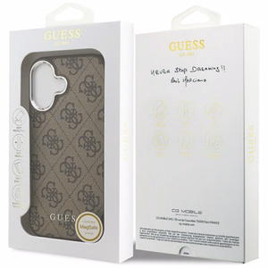 Guess 4G Classic Logo MagSafe ümbris jaoks iPhone 17 - brown
