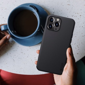 Nillkin Super Frosted Shield Pro ümbris seadmele Apple iPhone 13 Pro Max, must