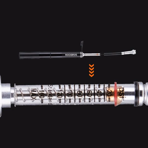 Rockbros JG-PB-004 kerge manomeetriga jalgrattapump – värv: must