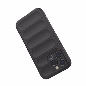 Magic Shield ümbris iPhone 13 Pro jaoks paindlik soomustatud kate must