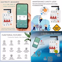 TUYA nutikas kaitselüliti, 3P, Wi-Fi, RS485, 63A