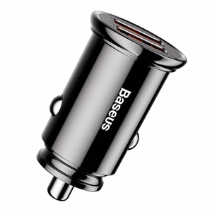 Baseus Circular autolaadija 2x USB QC3.0, 30W, must