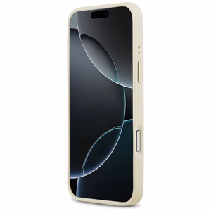 Guess Grained Strass Logo MagSafe ümbris jaoks iPhone 17 Pro Max - beige