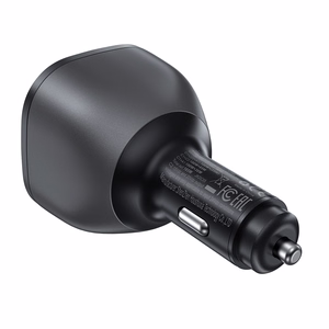 Acefast B14 car laadija 165W 2x USB-C 1x USB-A - must