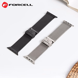 Strap to Apple Watch Forcell F-Design FA11 steel clasp 38 / 40 / 41 mm must