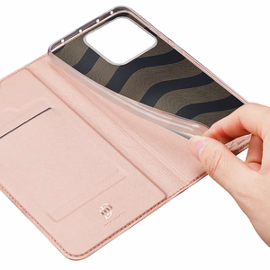 Dux Ducis Skin Pro Ümbris Xiaomi 13 Pro Flip Card Wallet Stand roosa