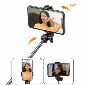 Selfipulk WHS1Y teleskoopstatiiv 1m telefonihoidikuga - must