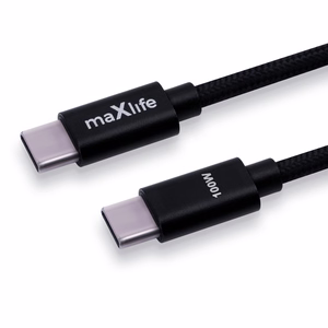 Maxlife MXUC-12 kaabel USB-C - USB-C 2,0 m 100W must