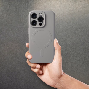 Чехол Samsung A27 Silicone Mag Cover совместимый с MagSafe (защита камеры) серый титан