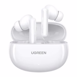Ugreen HiTune T6 juhtmevabad kõrvaklapid ANC funktsiooniga + USB-A - USB-C kaabel valged