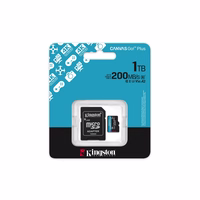 Kingston memory card 1TB microSDXC Canvas Go Plus Gen4 200MB/s A2 U3 V30 + adapter