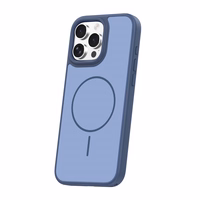 Frame Thin Mag ümbris for iPhone 16 Pro 6,3" tumesinine