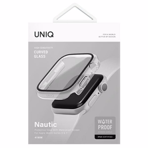 Чехол Uniq Nautic для Apple Watch Series 7/8/9 45 мм прозрачный/давольно прозрачный