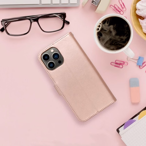 MEZZO Book ümbris jaoks IPHONE 15 Pro mandala rose kuldne