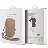 Guess Zip Quilted 4G kott - brown