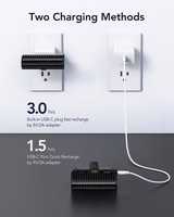 Powerbank Veger PlugOn (W0558) PD QC3.0 3A 20W 5000 mAh with a built-in connector Type C czarny