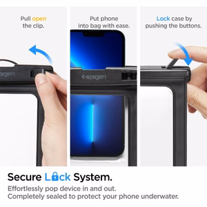 Spigen Aqua Shield A601 водонепроницаемый чехол IPX8 - чёрный