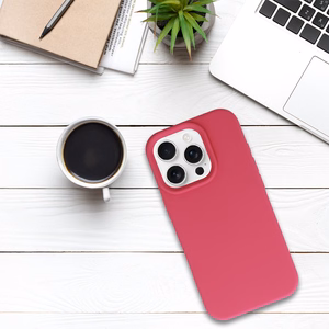 Tel Protect Silicone Premium jaoks Iphone 16 Pro Max raspberry