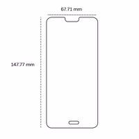 Karastatud klaas 2,5D jaoks Huawei P20 Pro