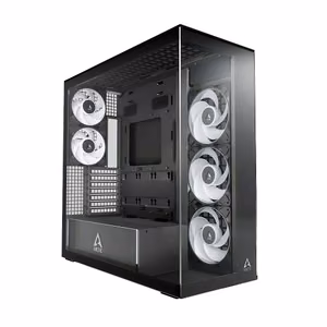 ARCTIC Xtender Premium E-ATX PC-korpus, must, läbipaistev klaas