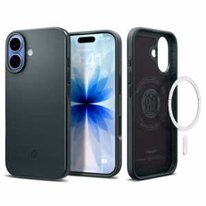 Spigen Thin Fit MagSafe Ümbris jaoks iPhone 17 - Roheline