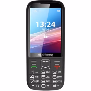 myPhone Halo 4 LTE – nupptelefon, must, 3.5-tolline TFT, 128/64 MB, Dual SIM, 3G, Bluetooth, 2 MP kaamera, 2500 mAh