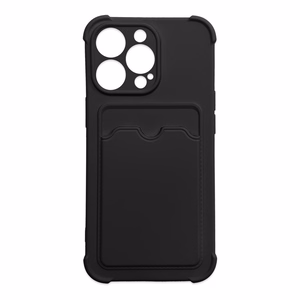 Card Armor Case чехол-кошелёк для Xiaomi Redmi 10X 4G / Xiaomi Redmi Note 9 силиконовый бронированный с воздушной подушкой чёрный
