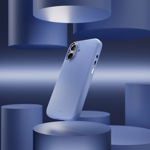 Pure Icon Mag Pro Liquid Silicone Ümbris jaoks iPhone 17, MagSafe Compatible, with Camera Protection and Aluminum Buttons - Sinine