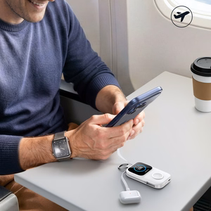 Joyroom JR-W19 5000mAh Powerbank with 5W Wireless Watch Charging - White