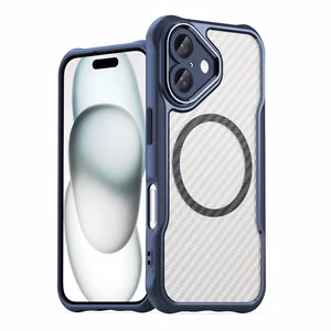 Leading Series MagSafe Silicone Ümbris jaoks iPhone 16 Plus - Sinine