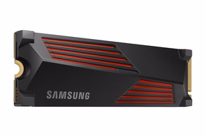 SSD Samsung 990 PRO jahutusradiaatoriga 4TB M.2 PCIe Gen4 NVMe TLC kirjutamiskiirus 6900 MB/s lugemiskiirus 7450 MB/s 2,3mm TBW 1200 TB MTBF 1500000 h MZ-V9P4T0GW