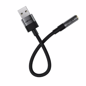 Acefast J13 USB-A 3.5mm mini jack adapter - must