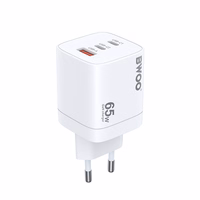 BWOO CDA147PD seinalaadija 65W 2x USB-C port + USB-A valge