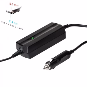 Autolaadija jaoks laptop Akyga AK-ND-33 (19.5V / 3.34A 65W 7.4 x 5.0mm + pin) DELL 1.2m