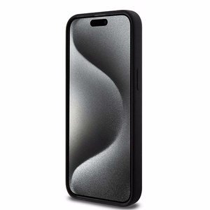Силиконовый чехол Karl Lagerfeld Choupette Head MagSafe для iPhone 15 Pro Max - чёрный
