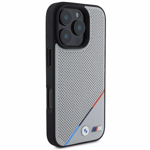BMW M Perforated Tricolor Line MagSafe Ümbris jaoks iPhone 16 Pro - hall