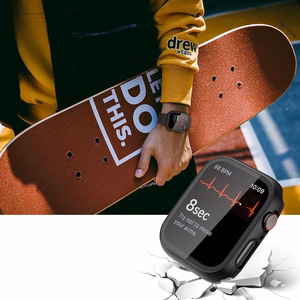 Tech-Protect Defense360 Karastatud klaas Ümbris jaoks Apple Watch 10 (42mm) - must