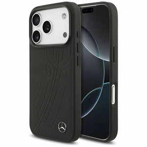 Mercedes Leather Large Laurel Leave MagSafe Ümbris jaoks iPhone 17 Pro - Must