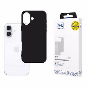 3mk Matt Ümbris jaoks iPhone 16 Plus - must