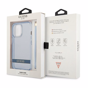 Guess GUHCP13LHTSGSB iPhone 13 Pro / 13 6,1 "sinine / sinine hardcase Translucent Stap