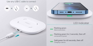 Fast Juhtmevaba Charging Pad CHOETECH, 15W, valge