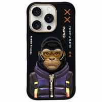 Nimmy Cool&Cute 2.0 Monkey Ümbris jaoks iPhone 16 Pro Max - Must