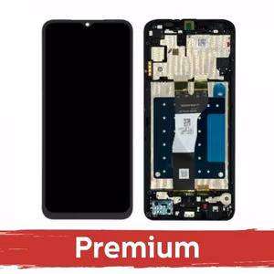 LCD ekraan ühilduv Samsung A057 A05s must raamiga OEM