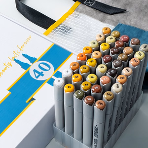 Double-sided Marker Pens ARRTX Oros, 40 Colours, kollane tone shade