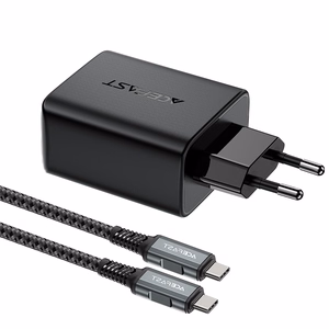 Acefast 2in1 Laadija GaN 65W USB Type C / USB, adapter HDMI adapter 4K 60Hz (set with kaabel) must (A17 must)