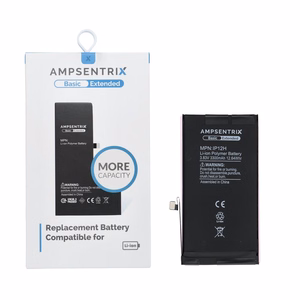 AmpSentrix Basic aku iPhone 12 / 12 Pro jaoks (suurendatud mahutavus 3300 mAh)