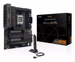 ASUS ProArt X870E-CREATOR WIFI AMD X870E Socket AM5 ATX emaplaat