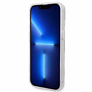 Guess GUHMP14MHTRMS iPhone 14 Plus 6.7" hõbedane/hõbedane hard ümbris Metal Outline Magsafe