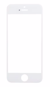 LCD screen glass Apple iPhone 5S/SE with frame and OCA valge V2 ORG