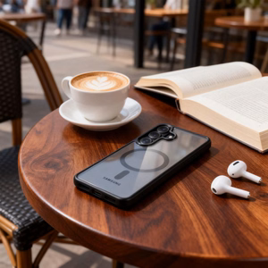 Tech-Protect Magmat MagSafe чехол для Samsung Galaxy S26+ прозрачный чёрный